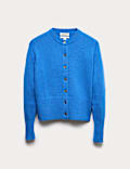 Pure Cashmere Round Neck Relaxed Cardigan