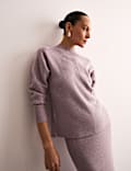 Pure Merino Wool Ribbed Funnel Neck Jumper