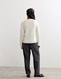 Pure Merino Wool V-Neck Twist Jumper