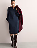 Crew Neck Knee Length Shift Dress