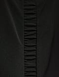 Crepe Ruched Short Waisted Dress