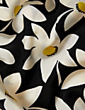 Pure Silk Floral V-Neck Midi Dress