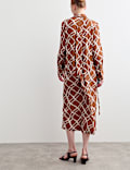 Printed Midi Shirt Dress