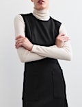 Wool Blend Midi Column Dress