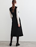 Wool Blend Midi Column Dress