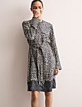 Printed Knee Length Shift Dress