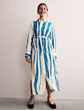 Striped Midi Shirt Dress
