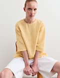 Floral Jacquard Relaxed T-Shirt