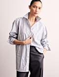 Pure Cotton Double Cuff Relaxed Shirt
