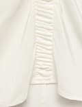 Pure Silk Ruched Shell Top