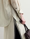 Lyocell Rich Sheer Striped Shirt