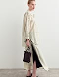 Lyocell Rich Sheer Striped Shirt