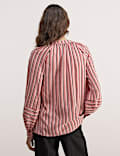 Pure Lyocell™ Striped V-Neck Blouse