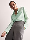 Pure Silk Collared Utility Shirt