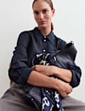 Lyocell Rich Shirt with Silk and Wool