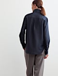 Lyocell Rich Shirt with Silk and Wool