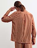 Pure Silk Striped Shirt
