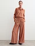 Pure Silk Striped Shirt