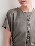 Top ruch&eacute; en laine