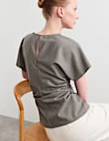 Top ruch&eacute; en laine