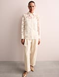 Cotton Rich Lace Shirt