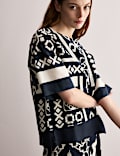 Monochrome Geometric Boxy T-Shirt