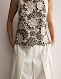 Floral Applique Vest