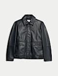 Blouson d'aviateur en cuir