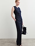 Gilet de costume droit textur&eacute;