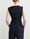 Gilet de costume droit textur&eacute;