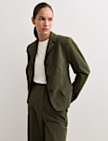Cotton Rich Italian Moleskin Cropped Jacket