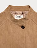 Suede Sculpted Short Jacket