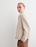 Veste style camionneur en laine italienne