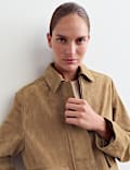 Suede Trucker Short Jacket