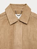Suede Trucker Short Jacket