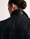 Jacquard Fringed Jacket