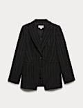 Tailored Jacquard Blazer with Cotton
