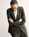 Pure Linen Single Breasted Blazer