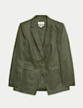 Pure Linen Single Breasted Blazer