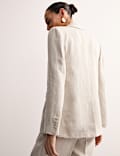 Pure Linen Single Breasted Blazer