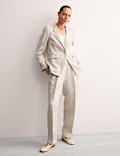 Pure Linen Single Breasted Blazer