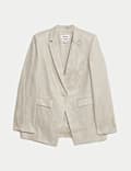 Pure Linen Single Breasted Blazer