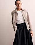 Suede Bomber Jacket