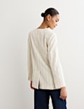 Jacquard Textured Relaxed Jacket