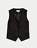 Linen Blend Waistcoat