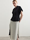 Wrap Jacket with Linen