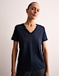 Pure Mercerised Cotton V-Neck T-Shirt
