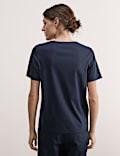 Pure Mercerised Cotton V-Neck T-Shirt