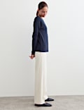 Seam Detail Long Sleeve Top