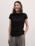 Jersey Funnel Neck Top